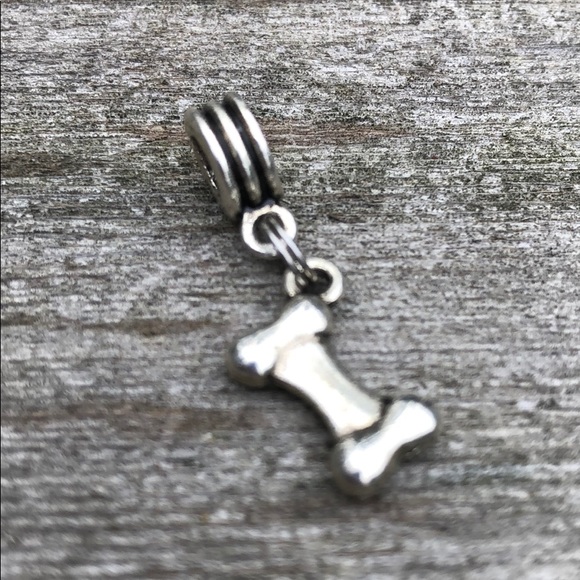 Charm silver Dog Bone dangles works w/pandora - Picture 3 of 6